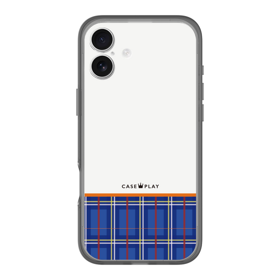 スリムプロテクションプレミアムケース［ CASEPLAY Tartan Check - Blue ］