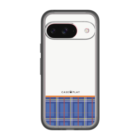 スリムプロテクションプレミアムケース［ CASEPLAY Tartan Check - Blue ］