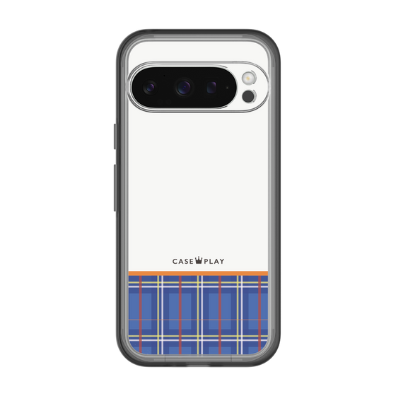 スリムプロテクションプレミアムケース［ CASEPLAY Tartan Check - Blue ］