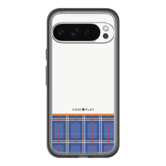 スリムプロテクションプレミアムケース［ CASEPLAY Tartan Check - Blue ］