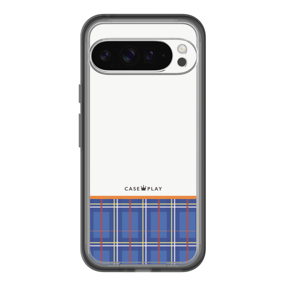 スリムプロテクションプレミアムケース［ CASEPLAY Tartan Check - Blue ］