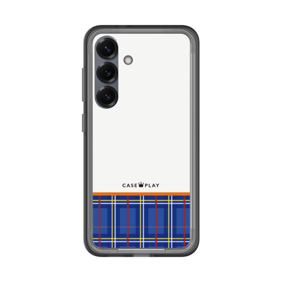 スリムプロテクションプレミアムケース［ CASEPLAY Tartan Check - Blue ］