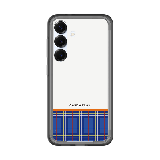 スリムプロテクションプレミアムケース［ CASEPLAY Tartan Check - Blue ］