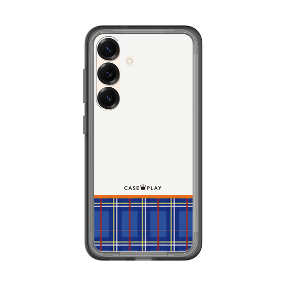 スリムプロテクションプレミアムケース［ CASEPLAY Tartan Check - Blue ］