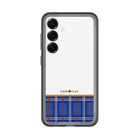 スリムプロテクションプレミアムケース［ CASEPLAY Tartan Check - Blue ］