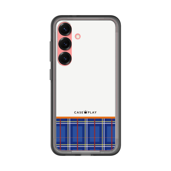 スリムプロテクションプレミアムケース［ CASEPLAY Tartan Check - Blue ］