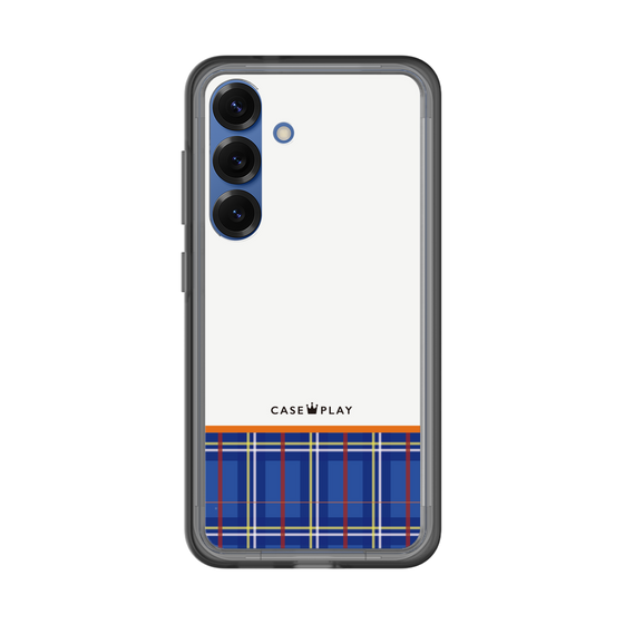 スリムプロテクションプレミアムケース［ CASEPLAY Tartan Check - Blue ］