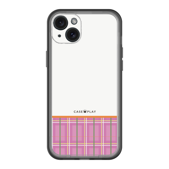 スリムプロテクションプレミアムケース［ CASEPLAY Tartan Check - Pink ］