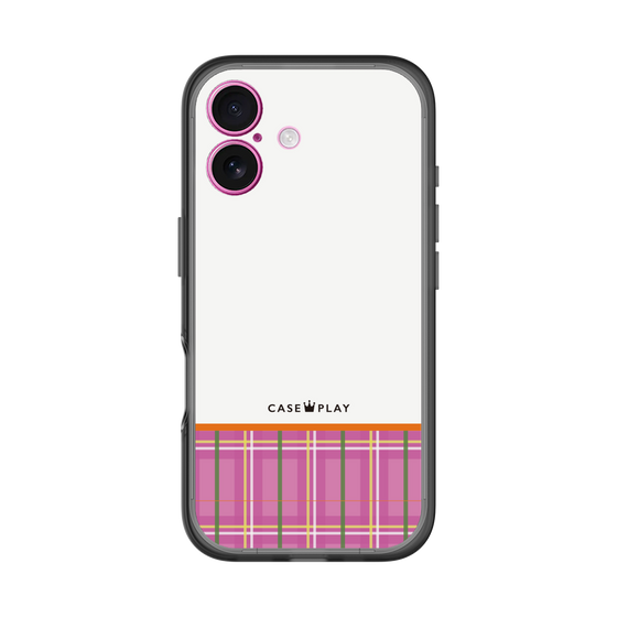 分離ケース［ CASEPLAY Tartan Check - Pink ］