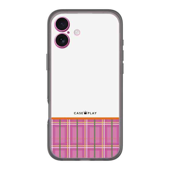 分離ケース［ CASEPLAY Tartan Check - Pink ］