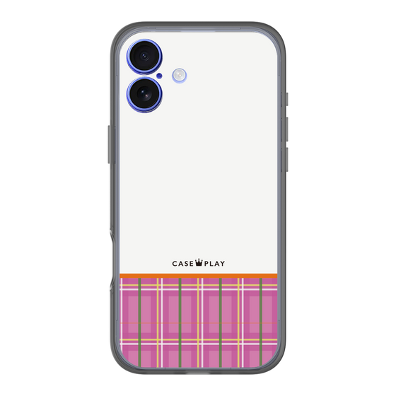 分離ケース［ CASEPLAY Tartan Check - Pink ］