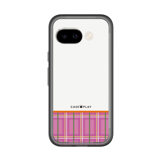 スリムプロテクションプレミアムケース［ CASEPLAY Tartan Check - Pink ］