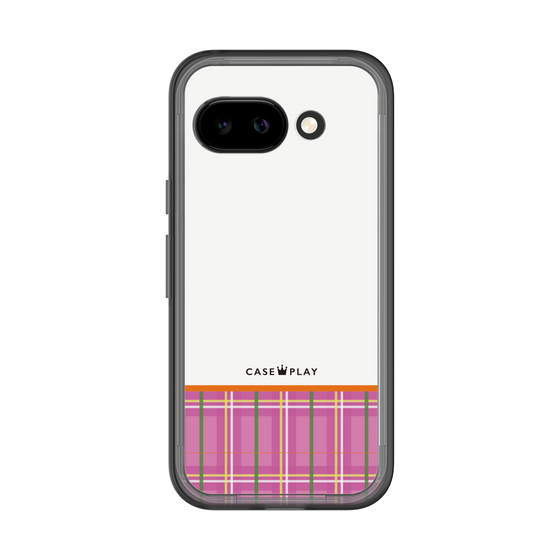 スリムプロテクションプレミアムケース［ CASEPLAY Tartan Check - Pink ］