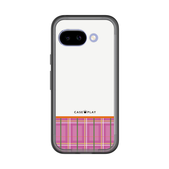 スリムプロテクションプレミアムケース［ CASEPLAY Tartan Check - Pink ］