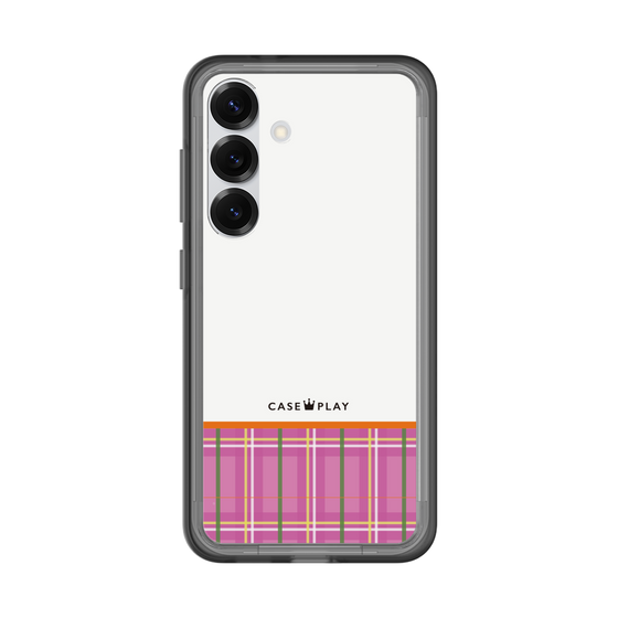スリムプロテクションプレミアムケース［ CASEPLAY Tartan Check - Pink ］