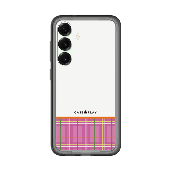 スリムプロテクションプレミアムケース［ CASEPLAY Tartan Check - Pink ］