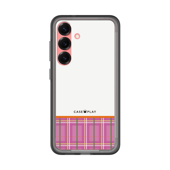 スリムプロテクションプレミアムケース［ CASEPLAY Tartan Check - Pink ］