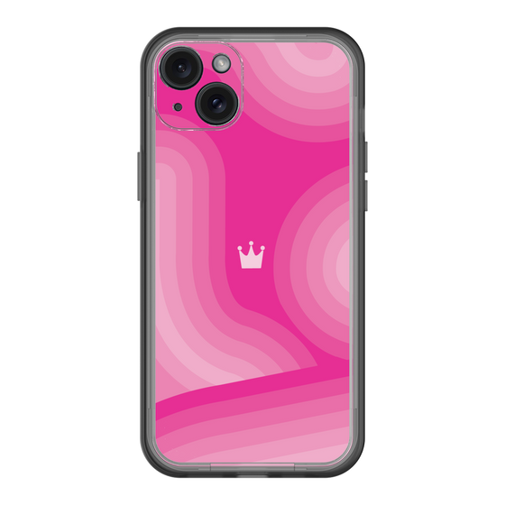 スリムプロテクションプレミアムケース［ CASEPLAY Winding Pattern - Pink ］