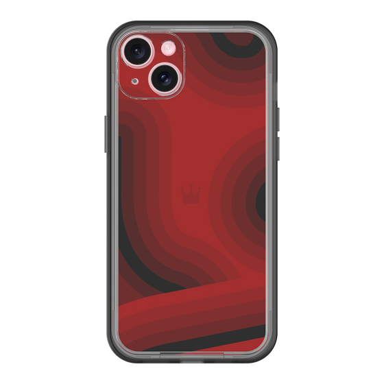 スリムプロテクションプレミアムケース［ CASEPLAY Winding Pattern - Red ］