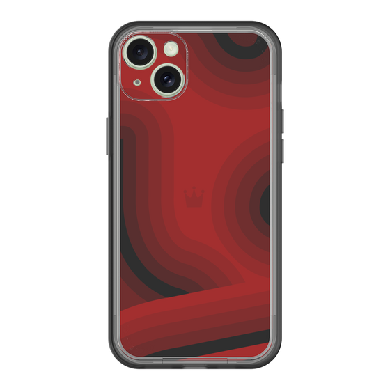スリムプロテクションプレミアムケース［ CASEPLAY Winding Pattern - Red ］
