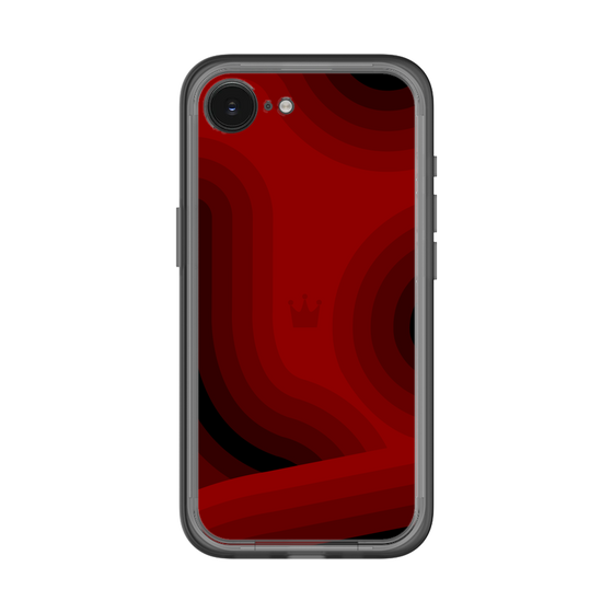 スリムプロテクションプレミアムケース［ CASEPLAY Winding Pattern - Red ］