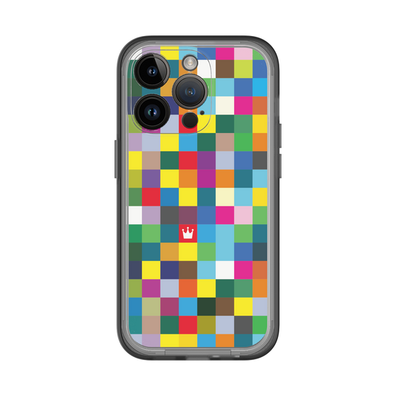 スリムプロテクションプレミアムケース［ CASEPLAY Rainbow Check ］