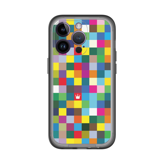 スリムプロテクションプレミアムケース［ CASEPLAY Rainbow Check ］