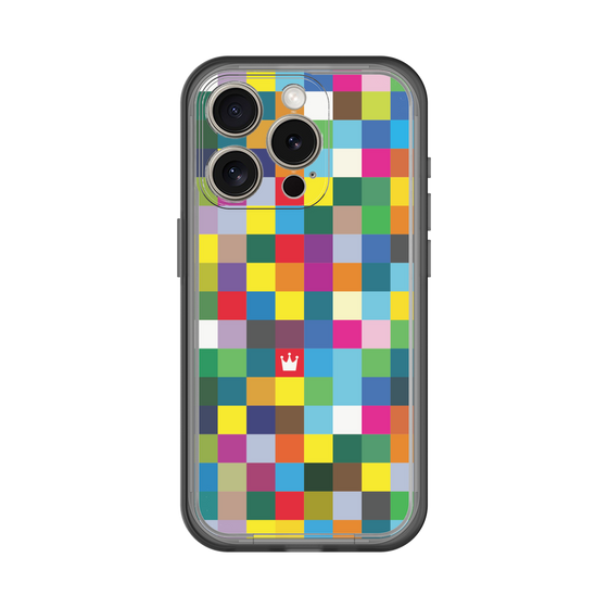 スリムプロテクションプレミアムケース［ CASEPLAY Rainbow Check ］