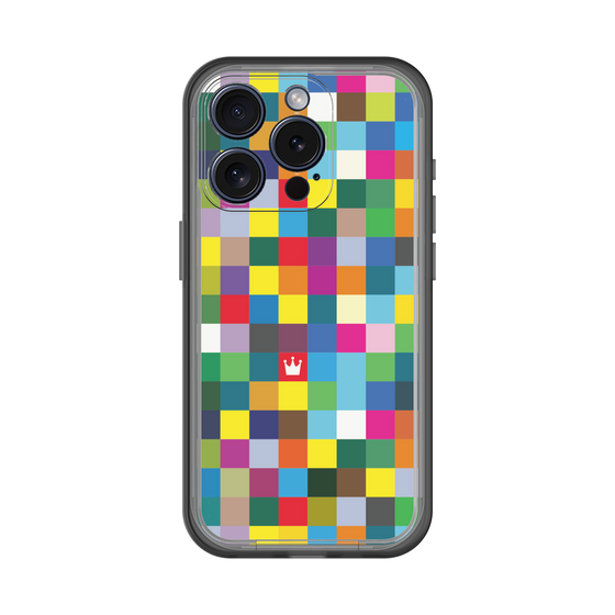 スリムプロテクションプレミアムケース［ CASEPLAY Rainbow Check ］