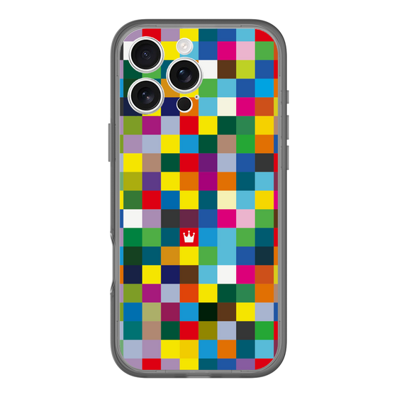 スリムプロテクションプレミアムケース［ CASEPLAY Rainbow Check ］