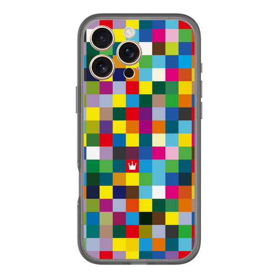 スリムプロテクションプレミアムケース［ CASEPLAY Rainbow Check ］