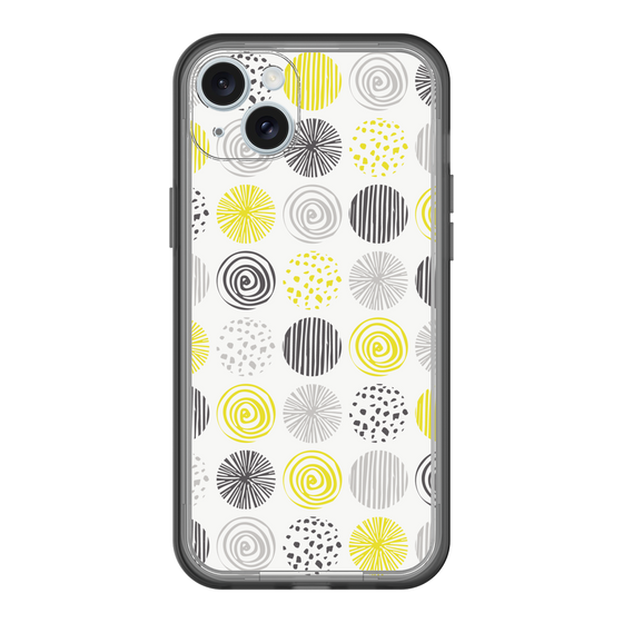 スリムプロテクションプレミアムケース［ Nordic Circle - Yellow ］