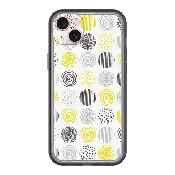 スリムプロテクションプレミアムケース［ Nordic Circle - Yellow ］