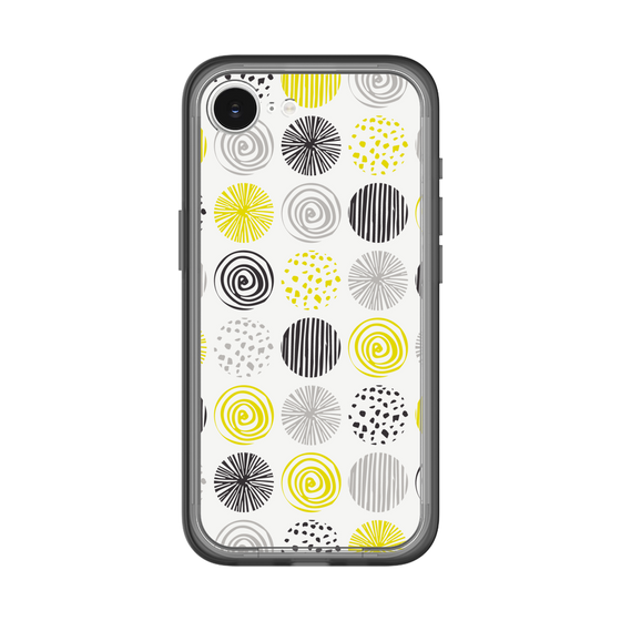 スリムプロテクションプレミアムケース［ Nordic Circle - Yellow ］