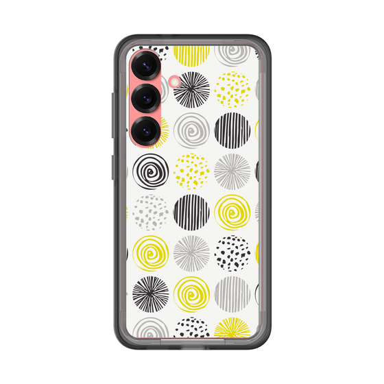 スリムプロテクションプレミアムケース［ Nordic Circle - Yellow ］