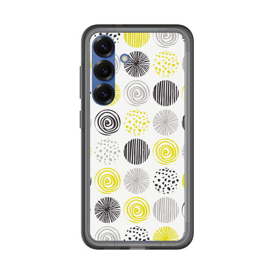 スリムプロテクションプレミアムケース［ Nordic Circle - Yellow ］