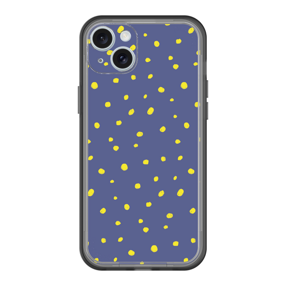 スリムプロテクションプレミアムケース［ Drawing Dot - Navy ］