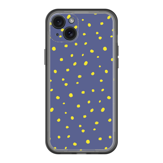 スリムプロテクションプレミアムケース［ Drawing Dot - Navy ］
