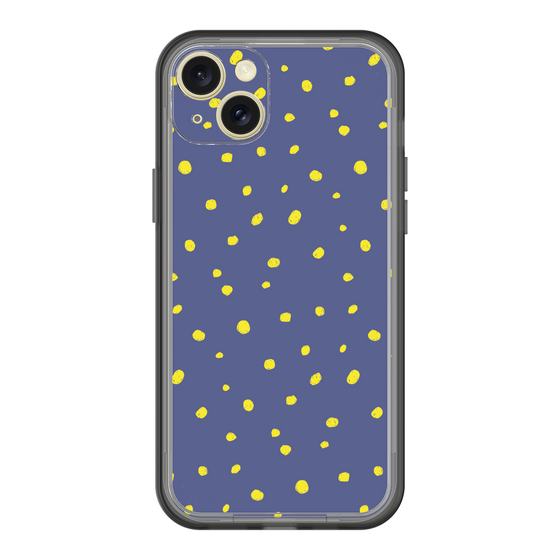 スリムプロテクションプレミアムケース［ Drawing Dot - Navy ］