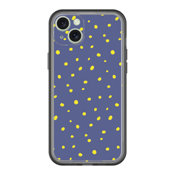 スリムプロテクションプレミアムケース［ Drawing Dot - Navy ］