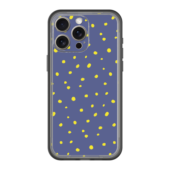 スリムプロテクションプレミアムケース［ Drawing Dot - Navy ］