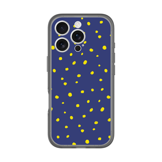 スリムプロテクションプレミアムケース［ Drawing Dot - Navy ］