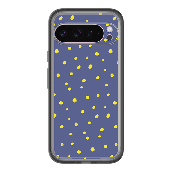 スリムプロテクションプレミアムケース［ Drawing Dot - Navy ］