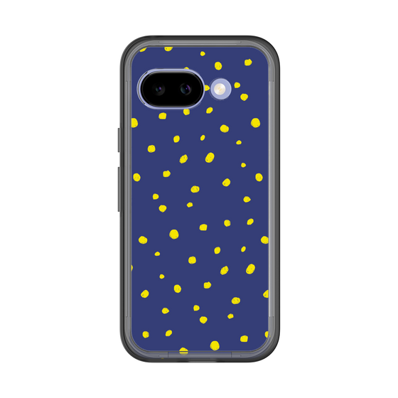 スリムプロテクションプレミアムケース［ Drawing Dot - Navy ］
