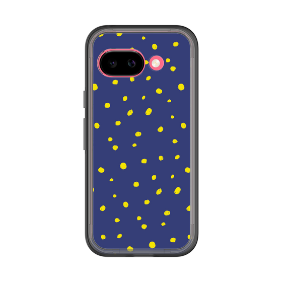 スリムプロテクションプレミアムケース［ Drawing Dot - Navy ］