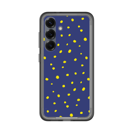 スリムプロテクションプレミアムケース［ Drawing Dot - Navy ］