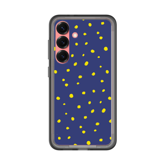 スリムプロテクションプレミアムケース［ Drawing Dot - Navy ］