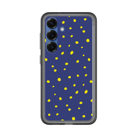 スリムプロテクションプレミアムケース［ Drawing Dot - Navy ］