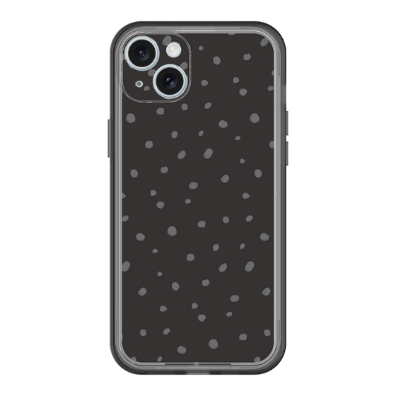 スリムプロテクションプレミアムケース［ Drawing Dot - Black ］
