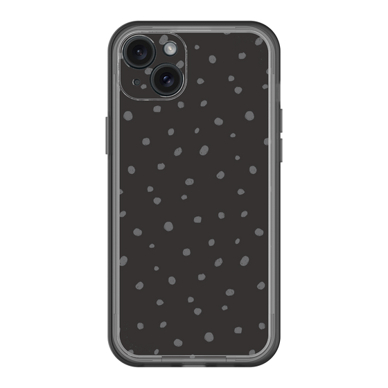 スリムプロテクションプレミアムケース［ Drawing Dot - Black ］